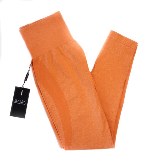 NVGTN Pants - NVGTN Contour Seamless Leggings (Sunset Orange)